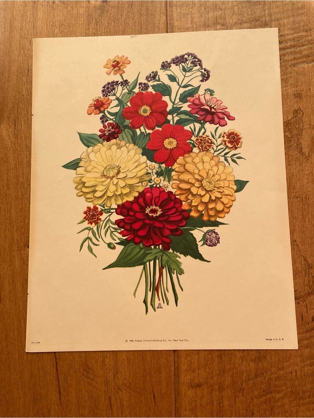 Vintage Floral Bouquet Art Print